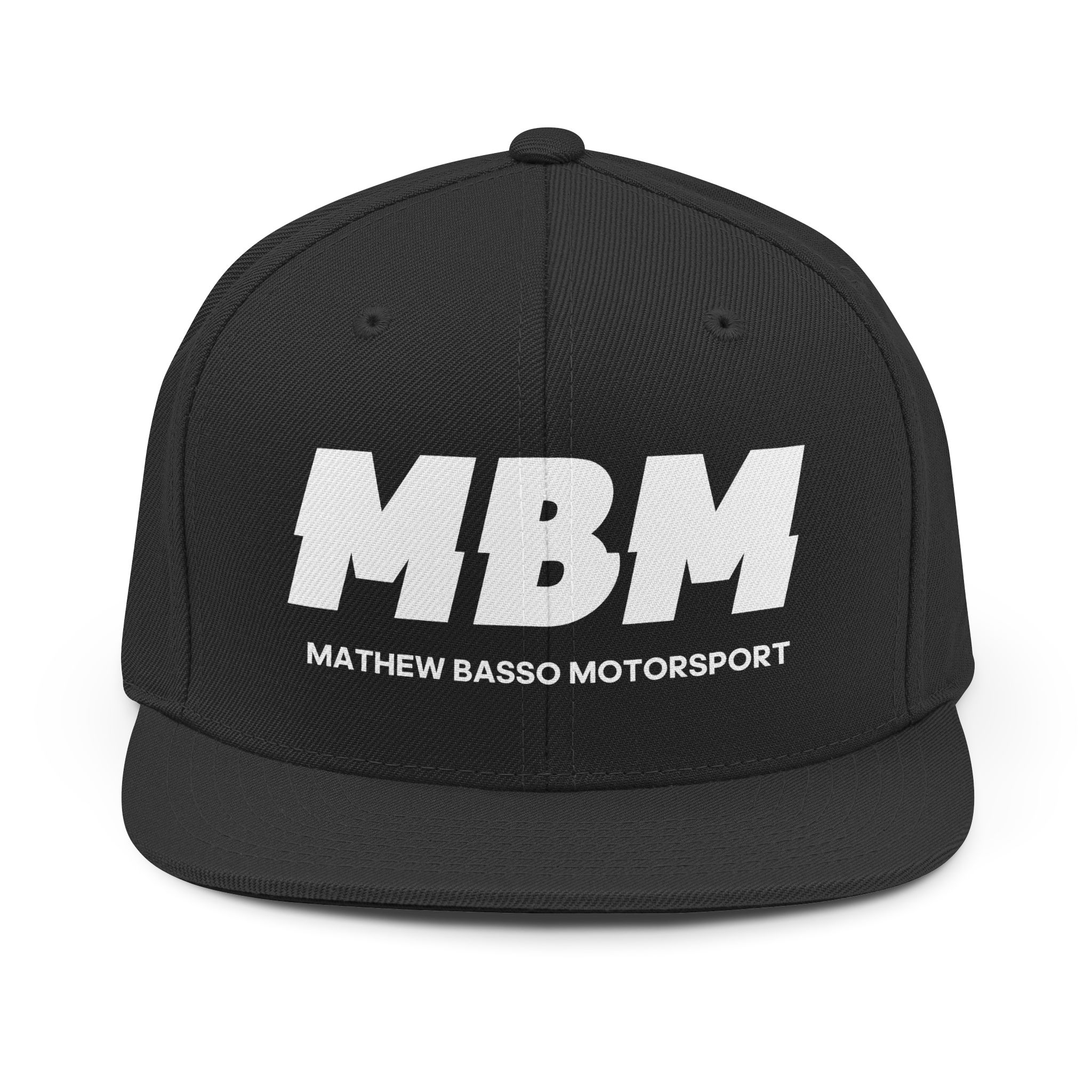 MBM Mathew Basso Motorsport Snapback Hat | Racing Logo Cap - Image 2