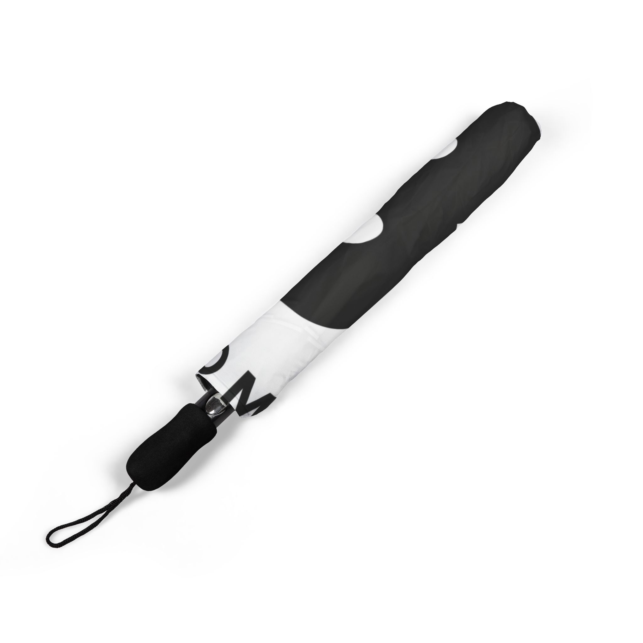 MBM Logo Umbrella | Foldable Rain Umbrella with Bold Text Print - Image 5