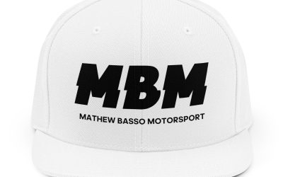 MBM Mathew Basso Motorsport Snapback Hat | Racing Logo Cap