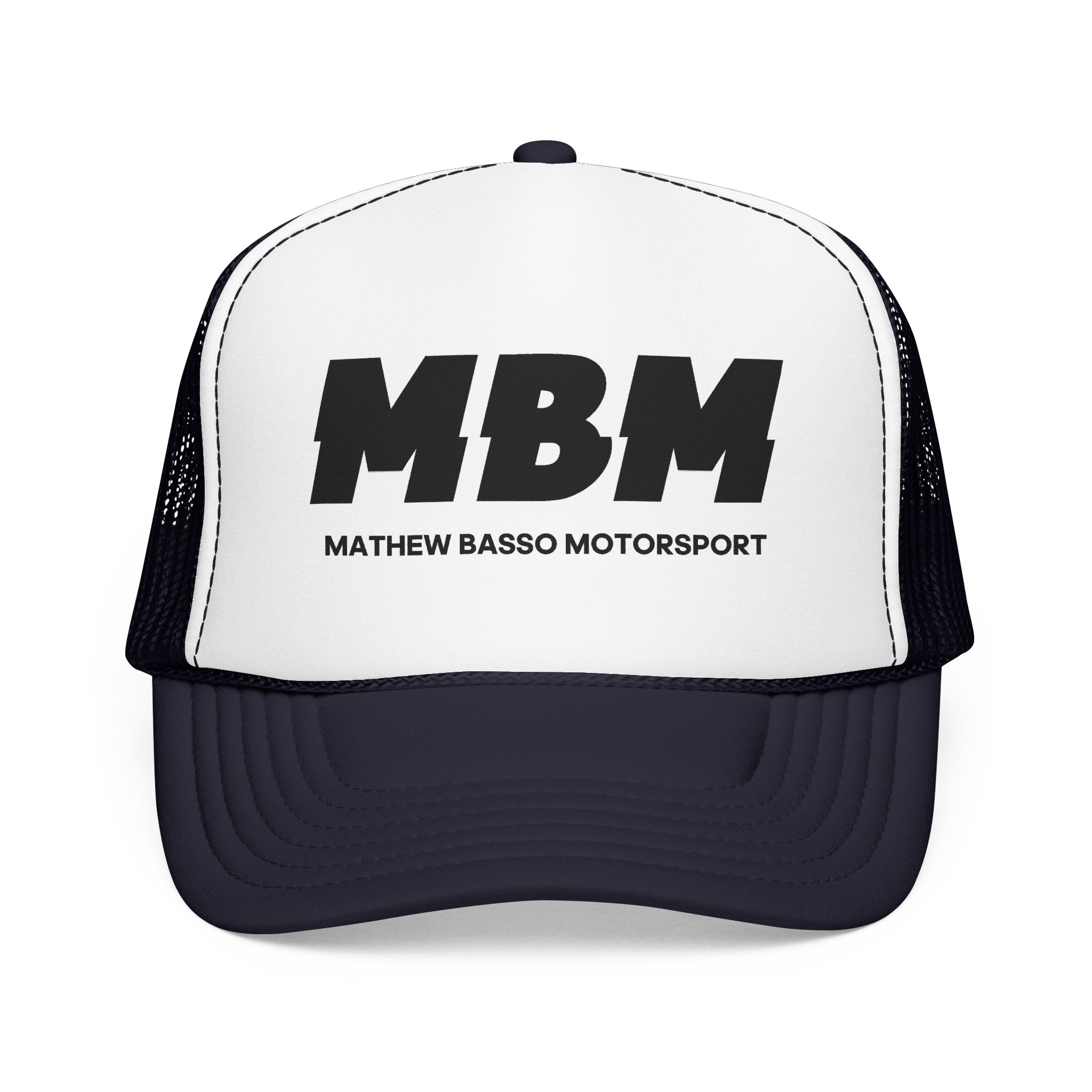 MBM Matthew Basso Motorsport Foam Trucker Hat | Racing Logo Cap - Image 49