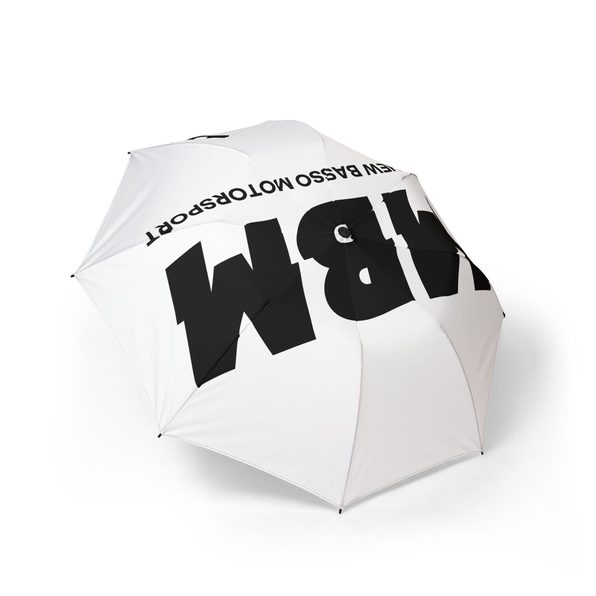 MBM Logo Umbrella | Foldable Rain Umbrella with Bold Text Print - Image 2