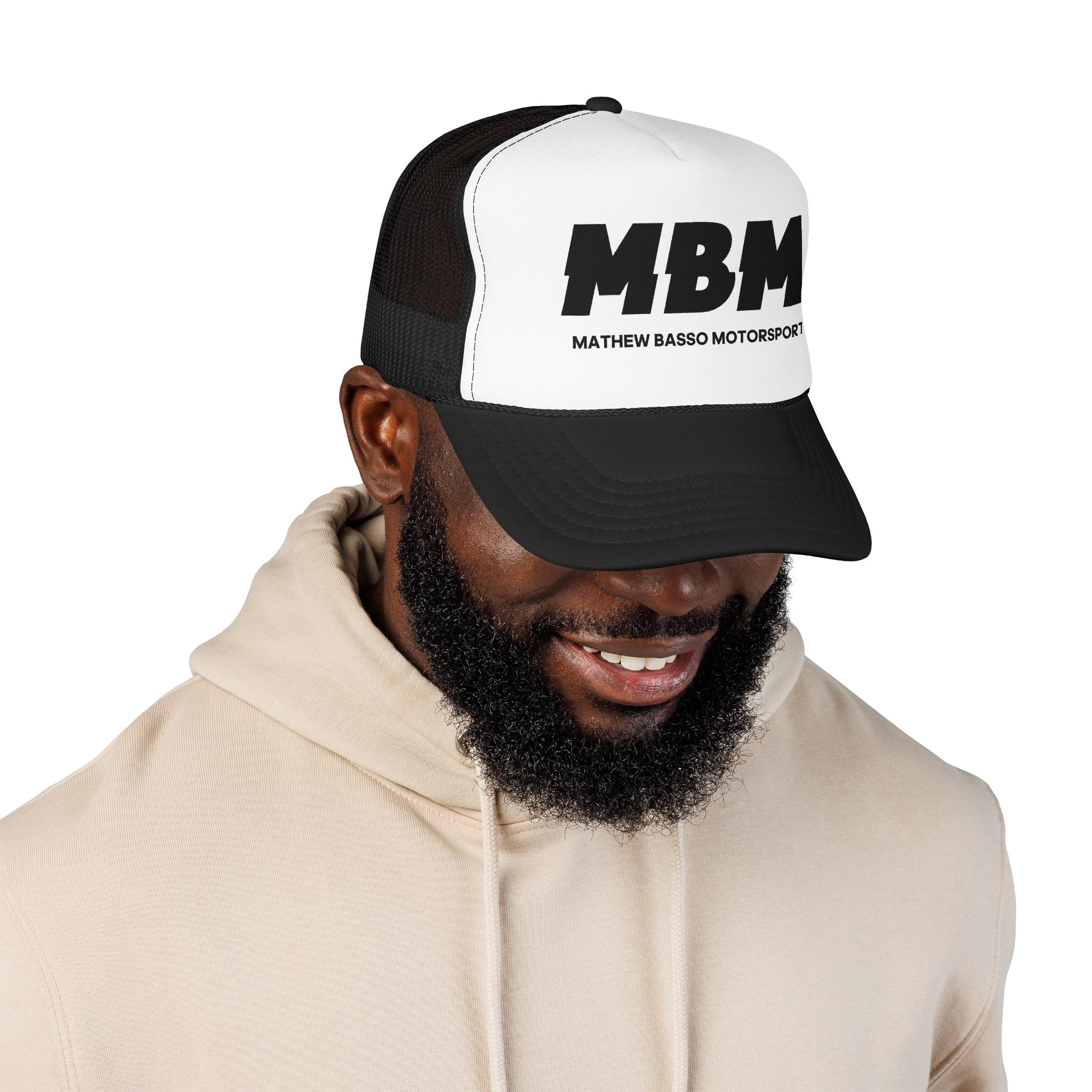MBM Matthew Basso Motorsport Foam Trucker Hat | Racing Logo Cap - Image 4