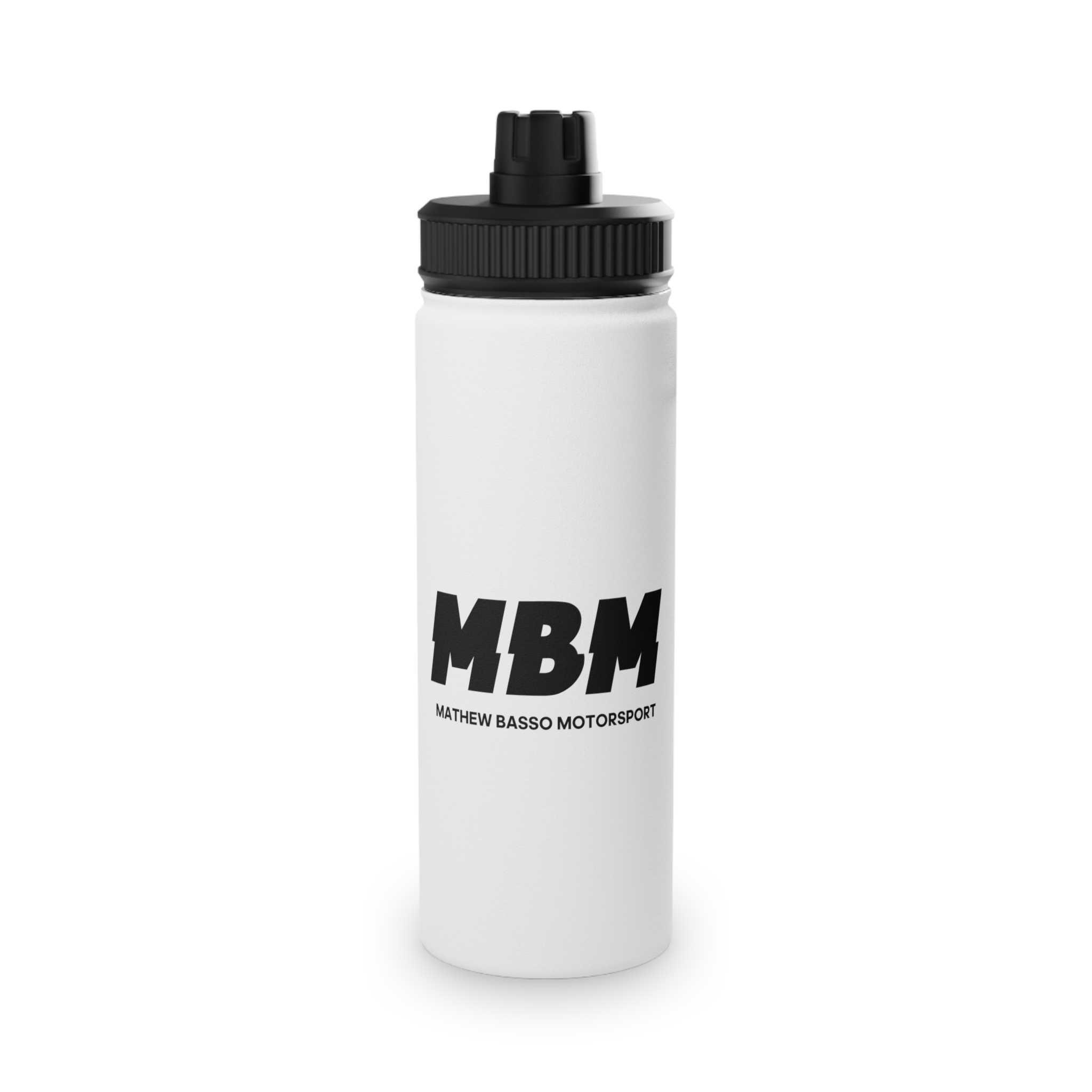 MBM Mathew Basso Motorsport Water Bottle | Stainless Steel Sports Lid - Image 2