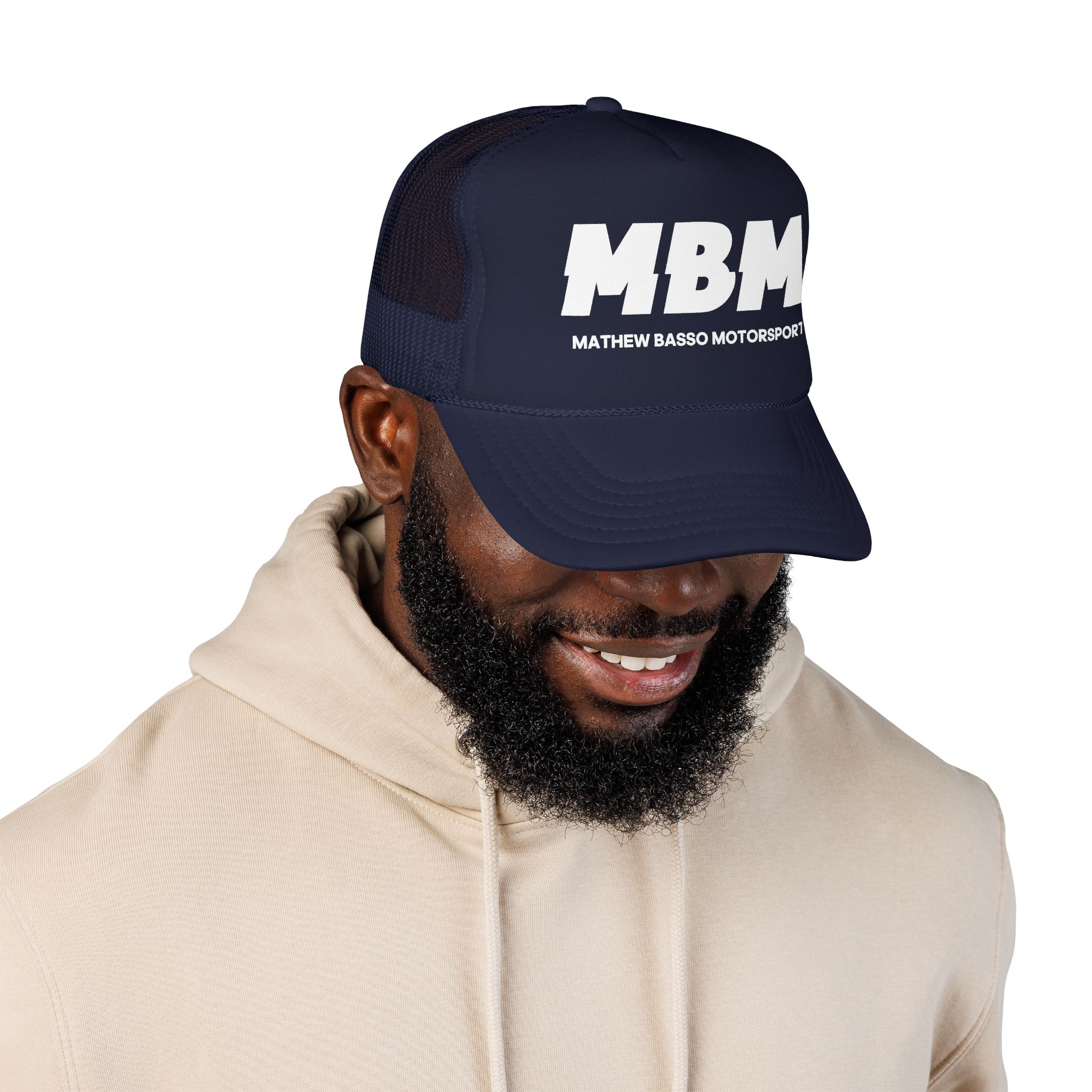 MBM Matthew Basso Motorsport Foam Trucker Hat | Racing Logo Cap - Image 16
