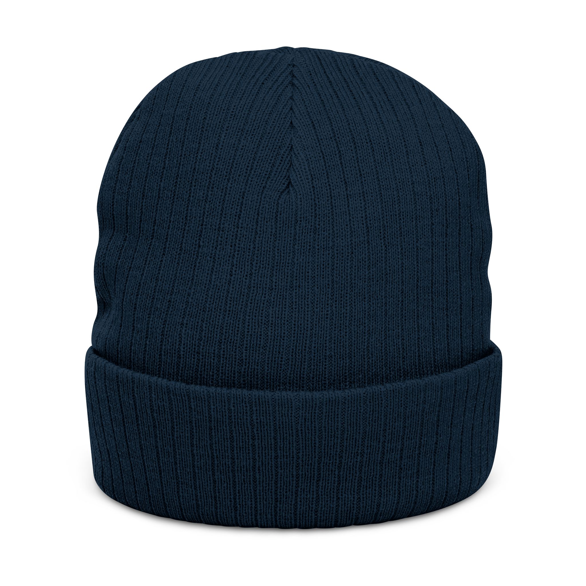MBM Patch Logo Beanie, Ribbed Knit Embroidered Cuff Hat - Image 16