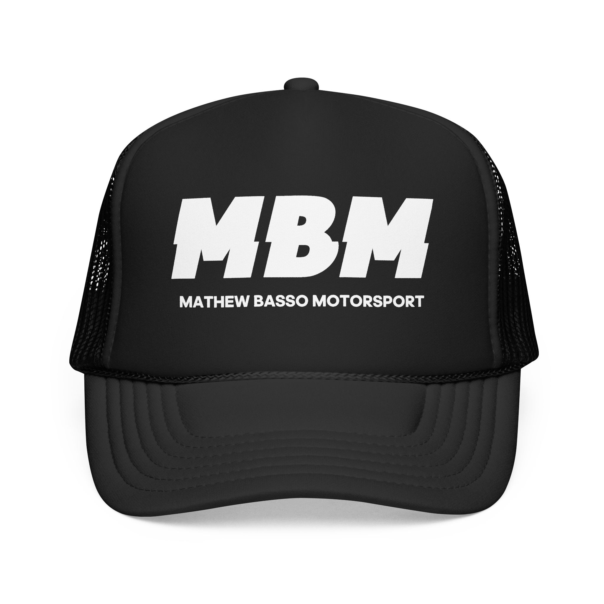 MBM Matthew Basso Motorsport Foam Trucker Hat | Racing Logo Cap - Image 7