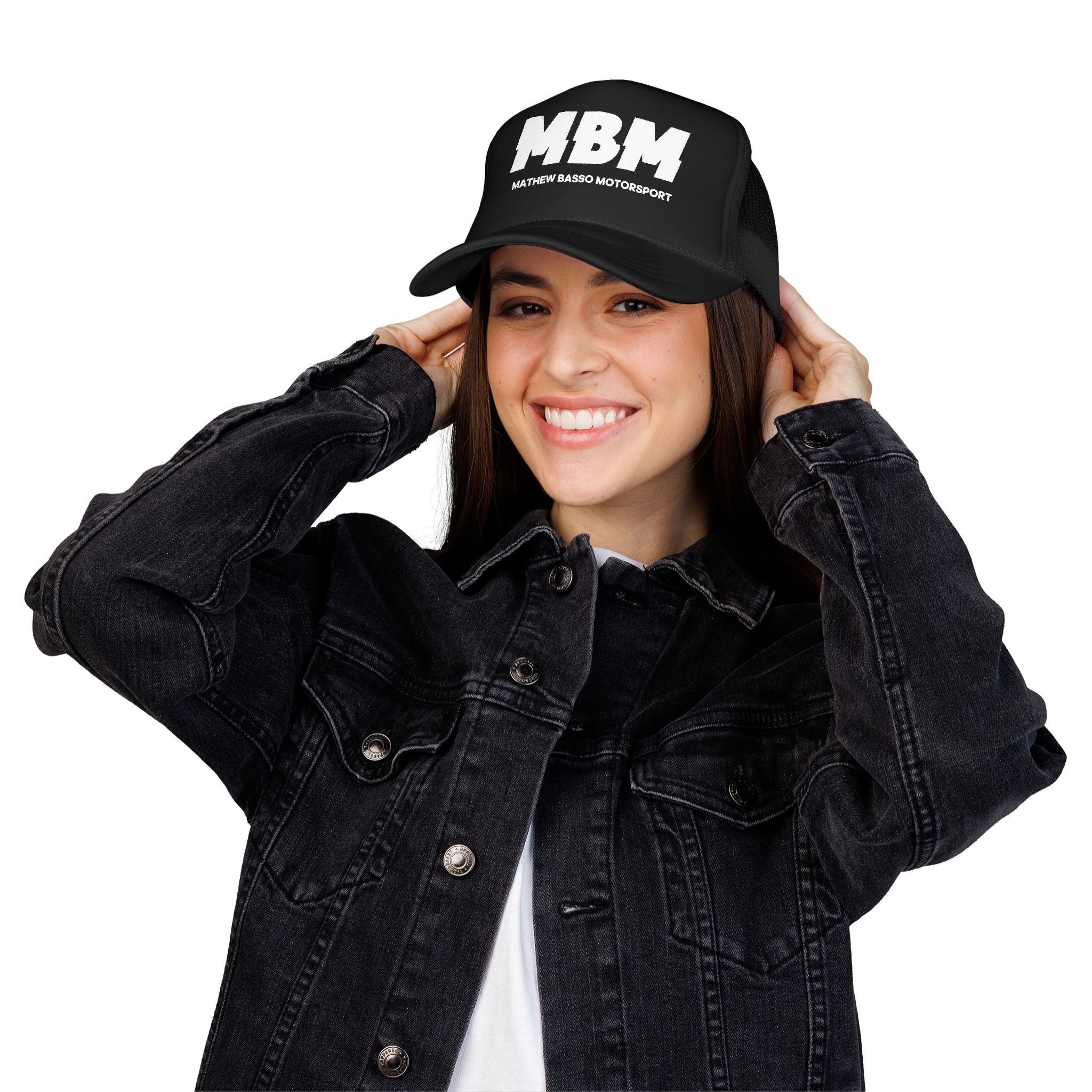MBM Matthew Basso Motorsport Foam Trucker Hat | Racing Logo Cap - Image 9