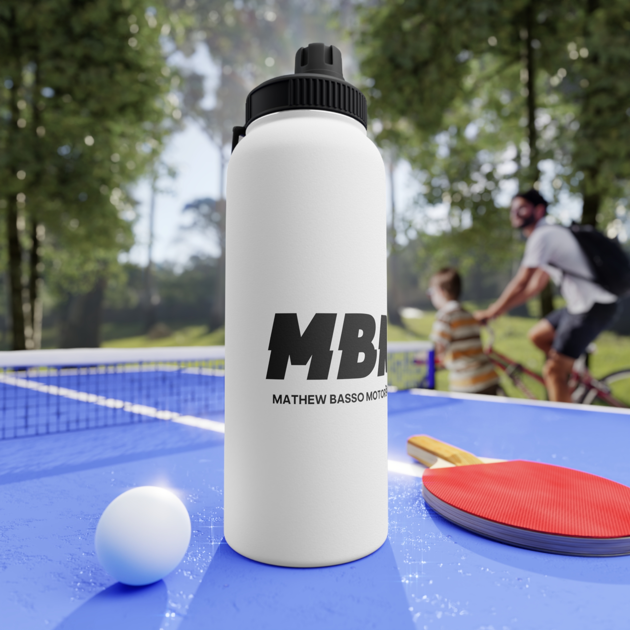 MBM Mathew Basso Motorsport Water Bottle | Stainless Steel Sports Lid - Image 21