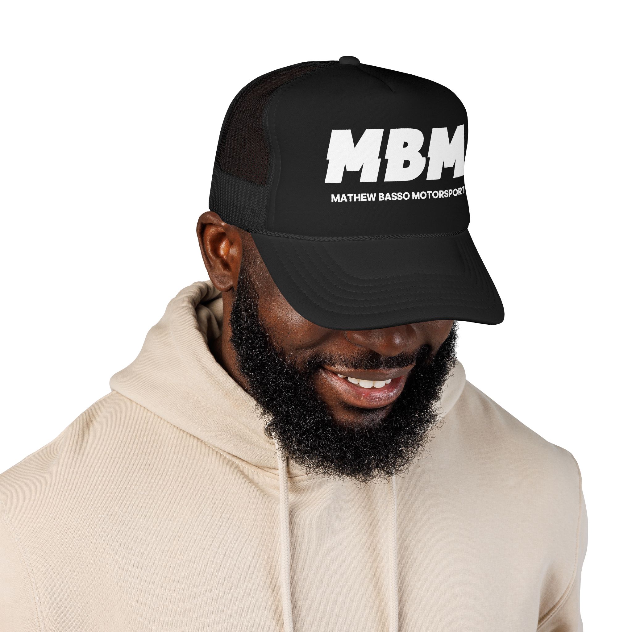 MBM Matthew Basso Motorsport Foam Trucker Hat | Racing Logo Cap - Image 10