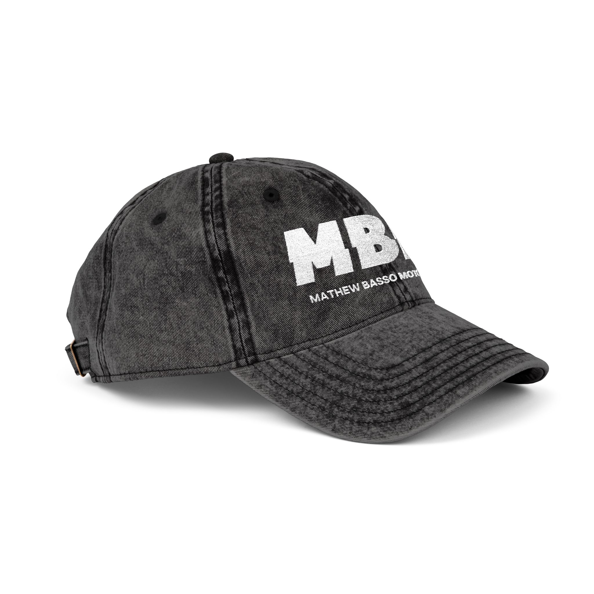 MBM Logo Vintage Cap | Embroidered Dad Hat - Image 3