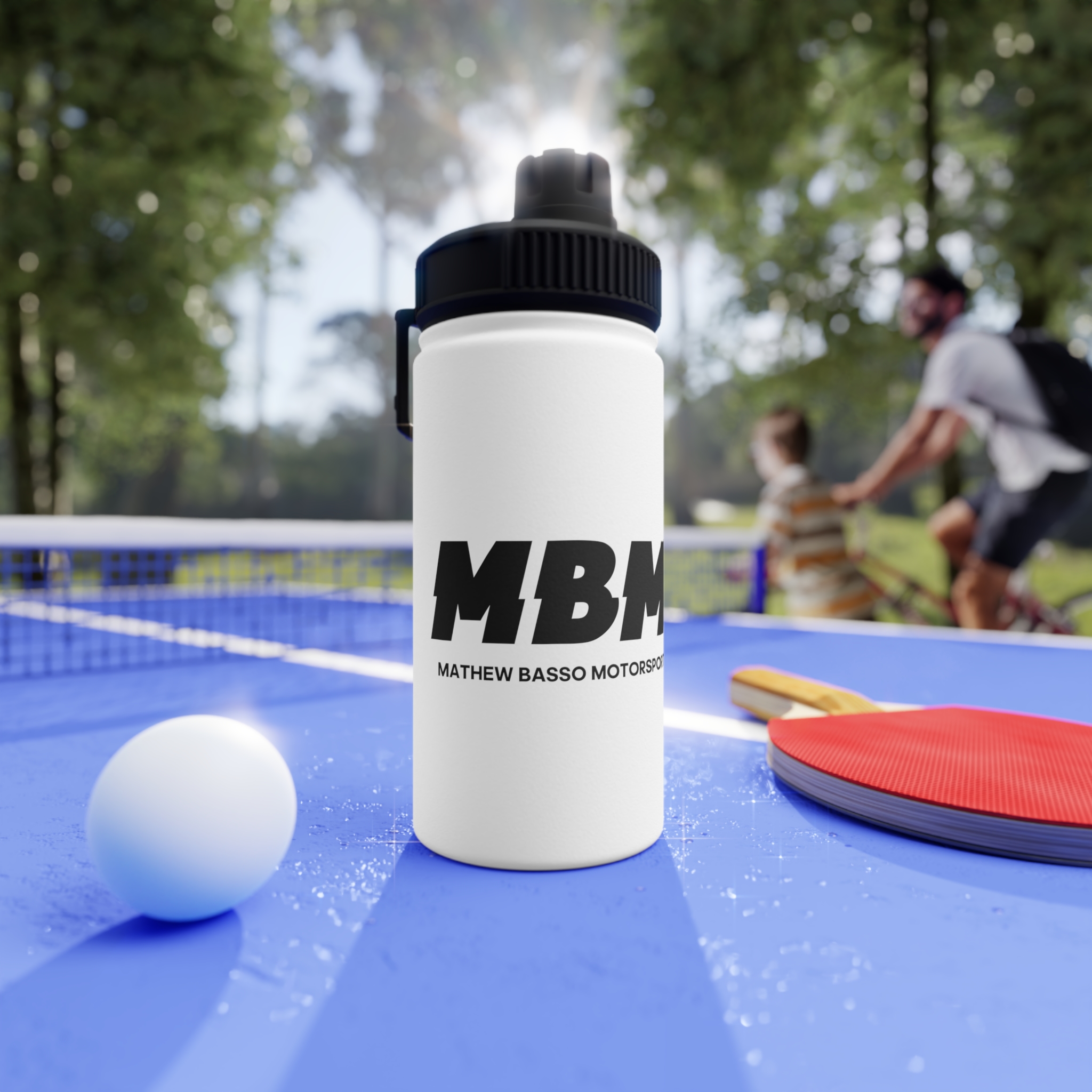 MBM Mathew Basso Motorsport Water Bottle | Stainless Steel Sports Lid - Image 14