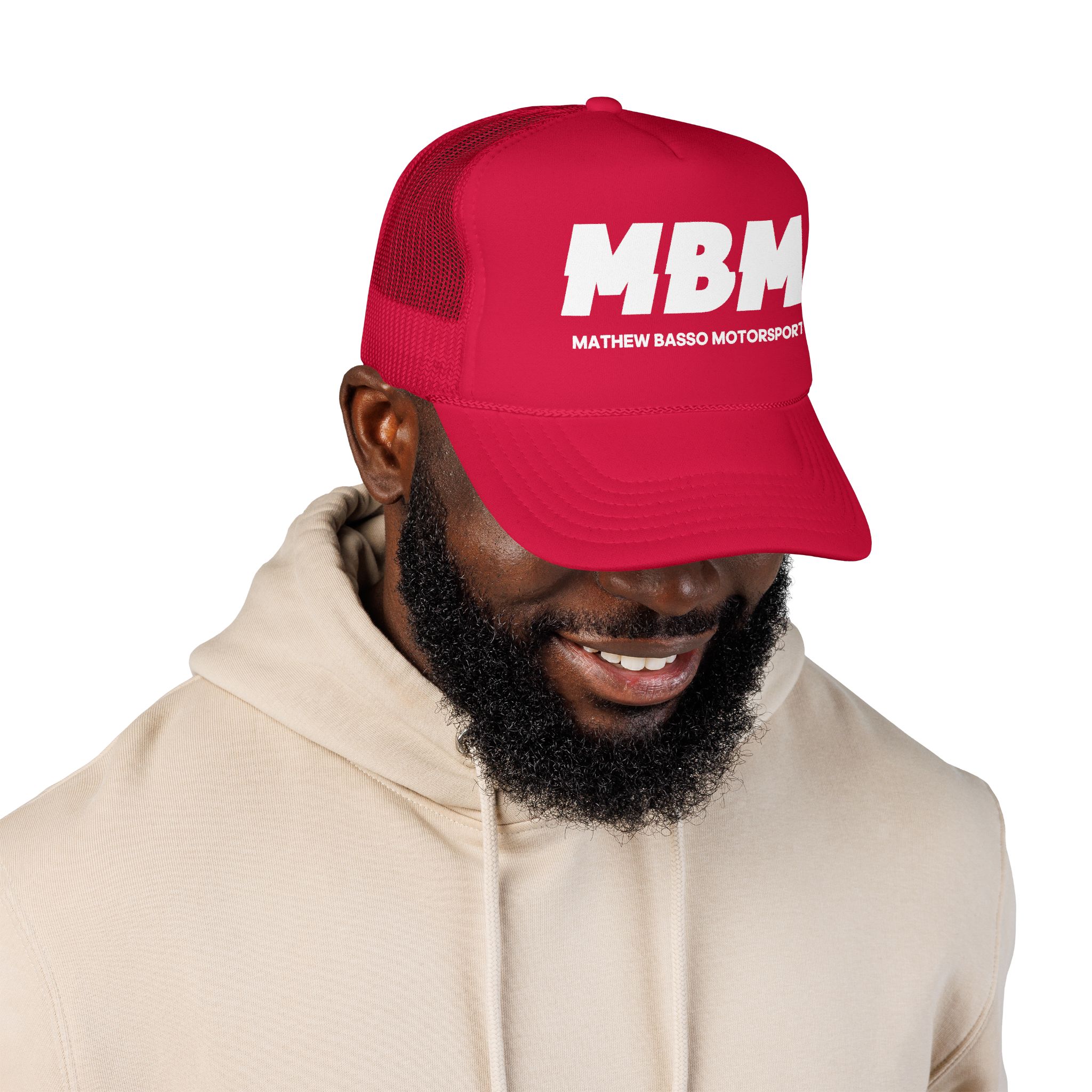 MBM Matthew Basso Motorsport Foam Trucker Hat | Racing Logo Cap - Image 76