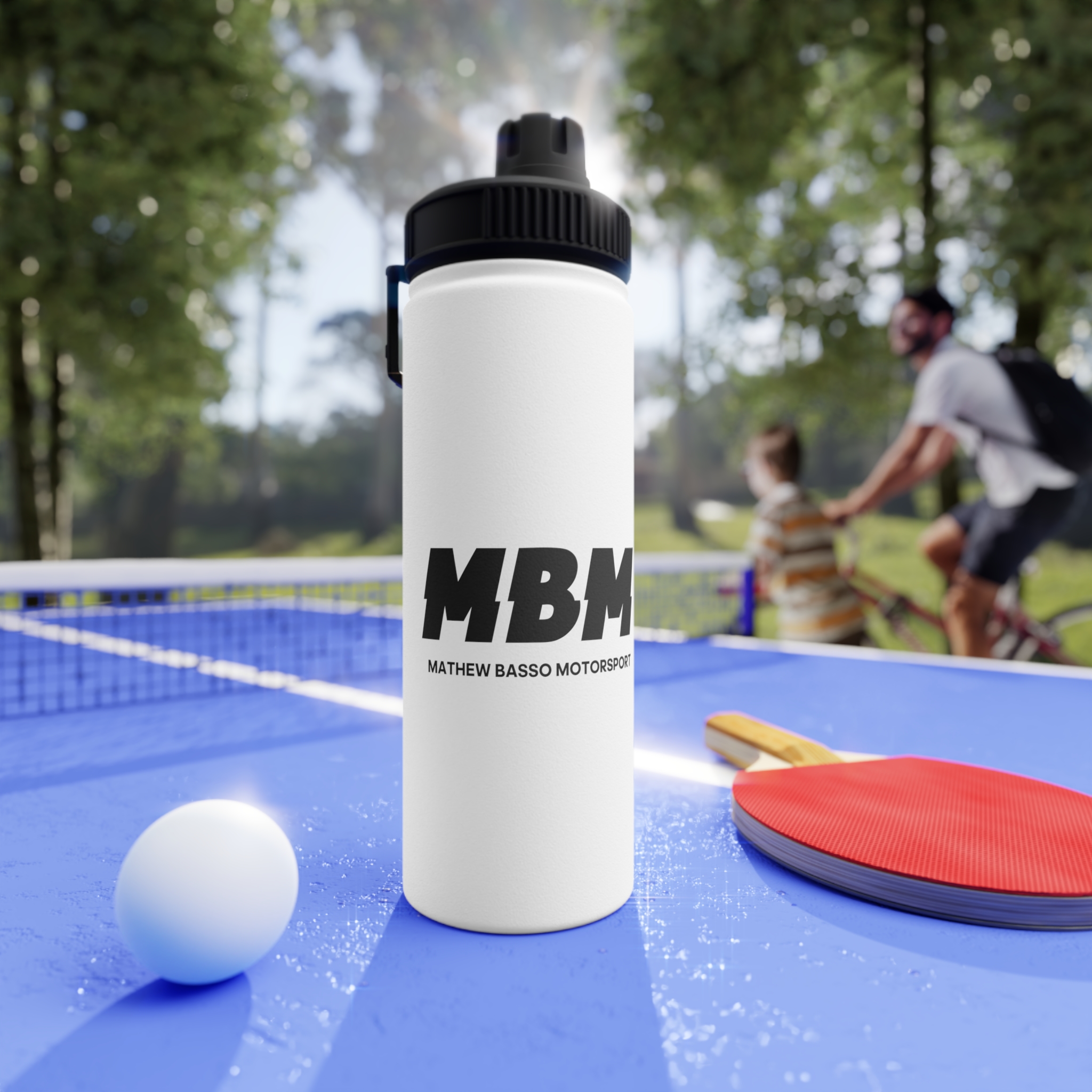 MBM Mathew Basso Motorsport Water Bottle | Stainless Steel Sports Lid