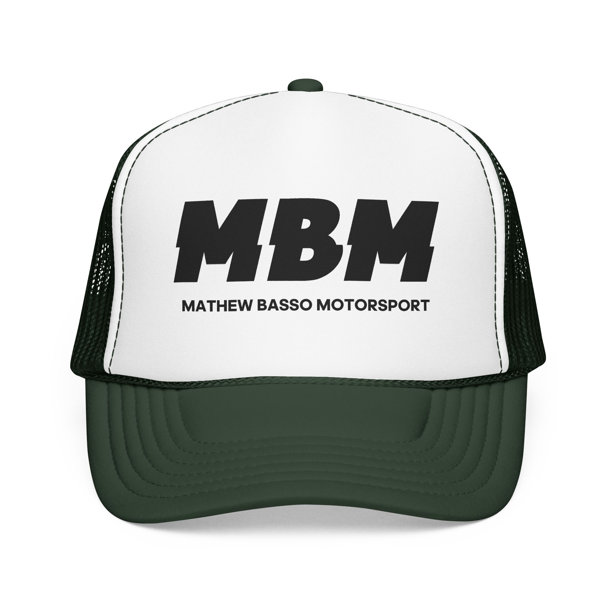MBM Matthew Basso Motorsport Foam Trucker Hat | Racing Logo Cap - Image 25