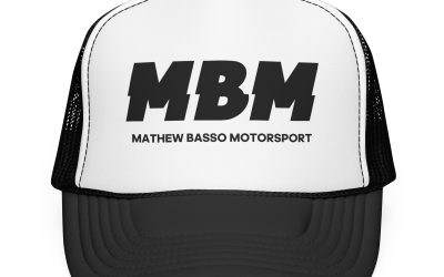 MBM Matthew Basso Motorsport Foam Trucker Hat | Racing Logo Cap