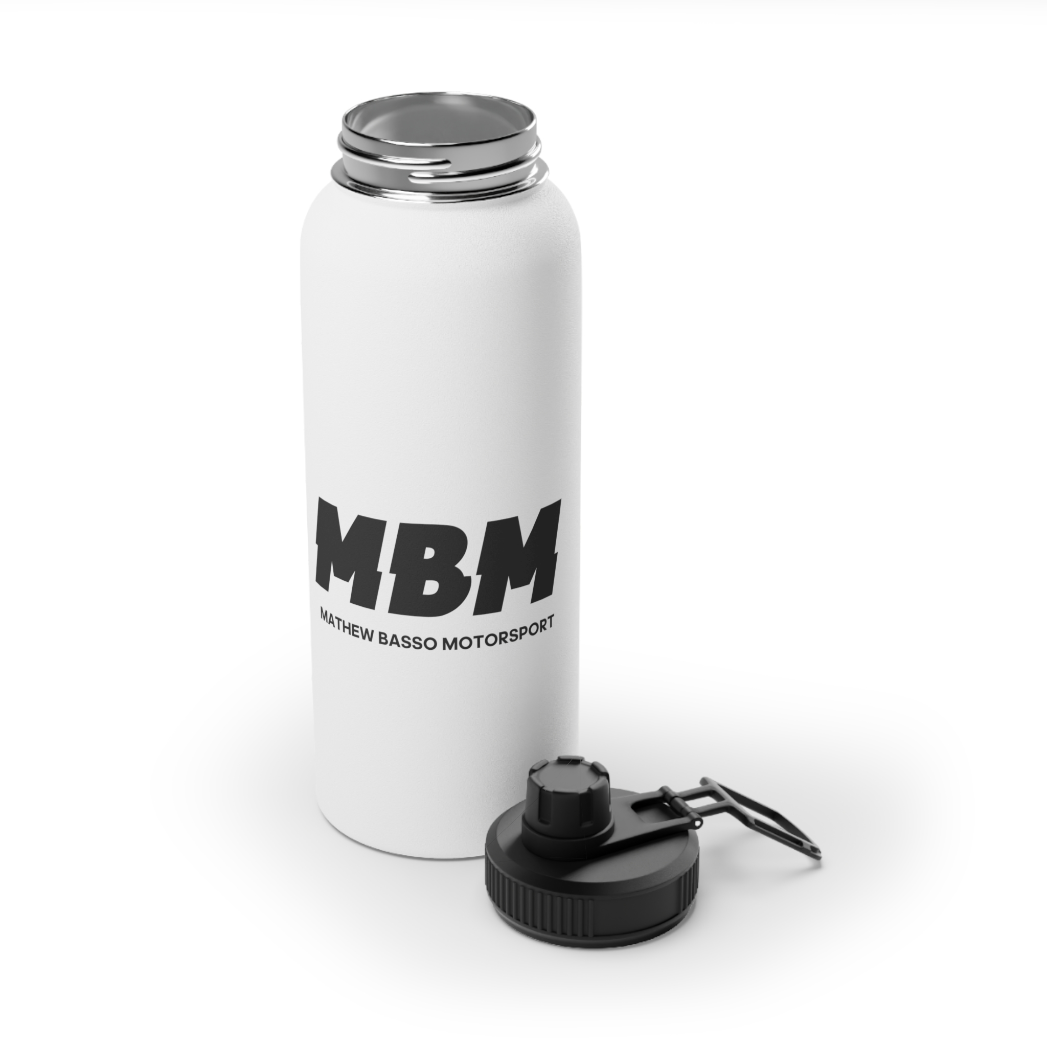 MBM Mathew Basso Motorsport Water Bottle | Stainless Steel Sports Lid - Image 19