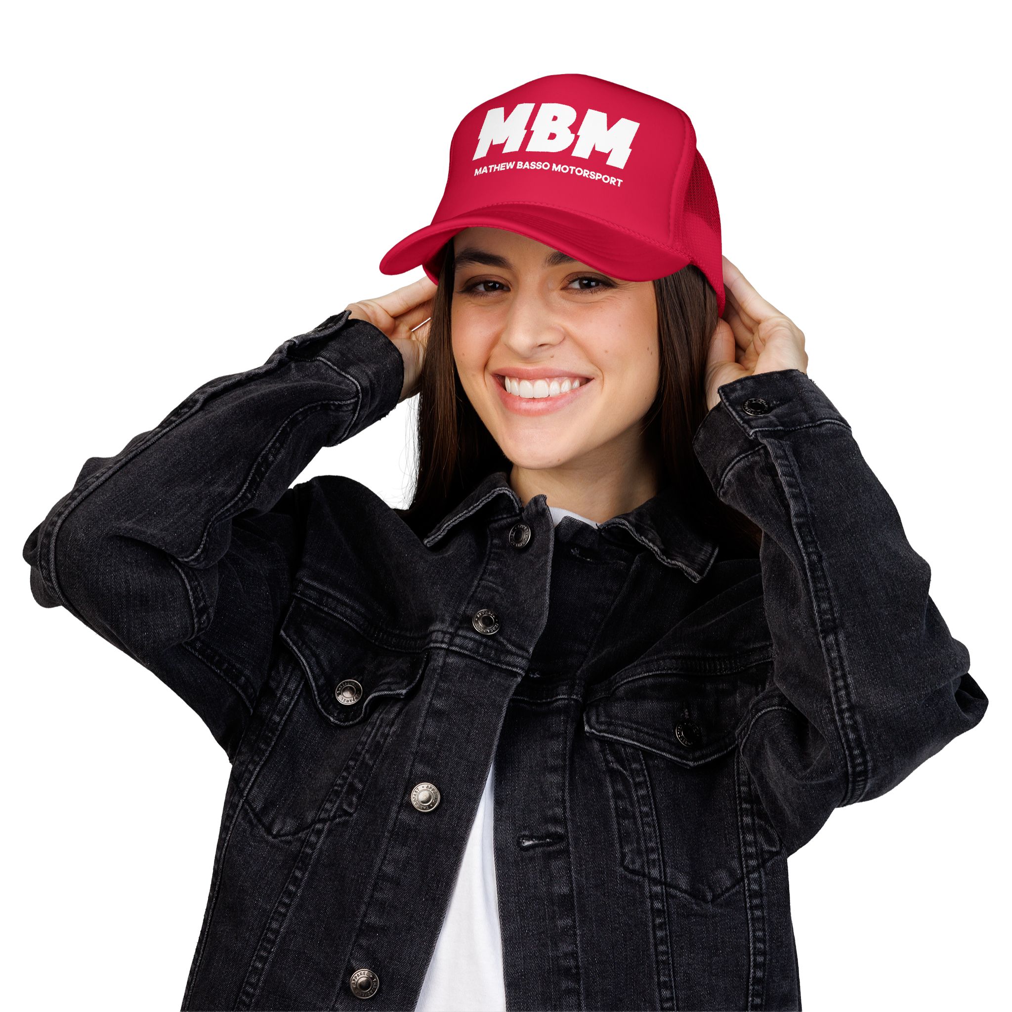 MBM Matthew Basso Motorsport Foam Trucker Hat | Racing Logo Cap - Image 75