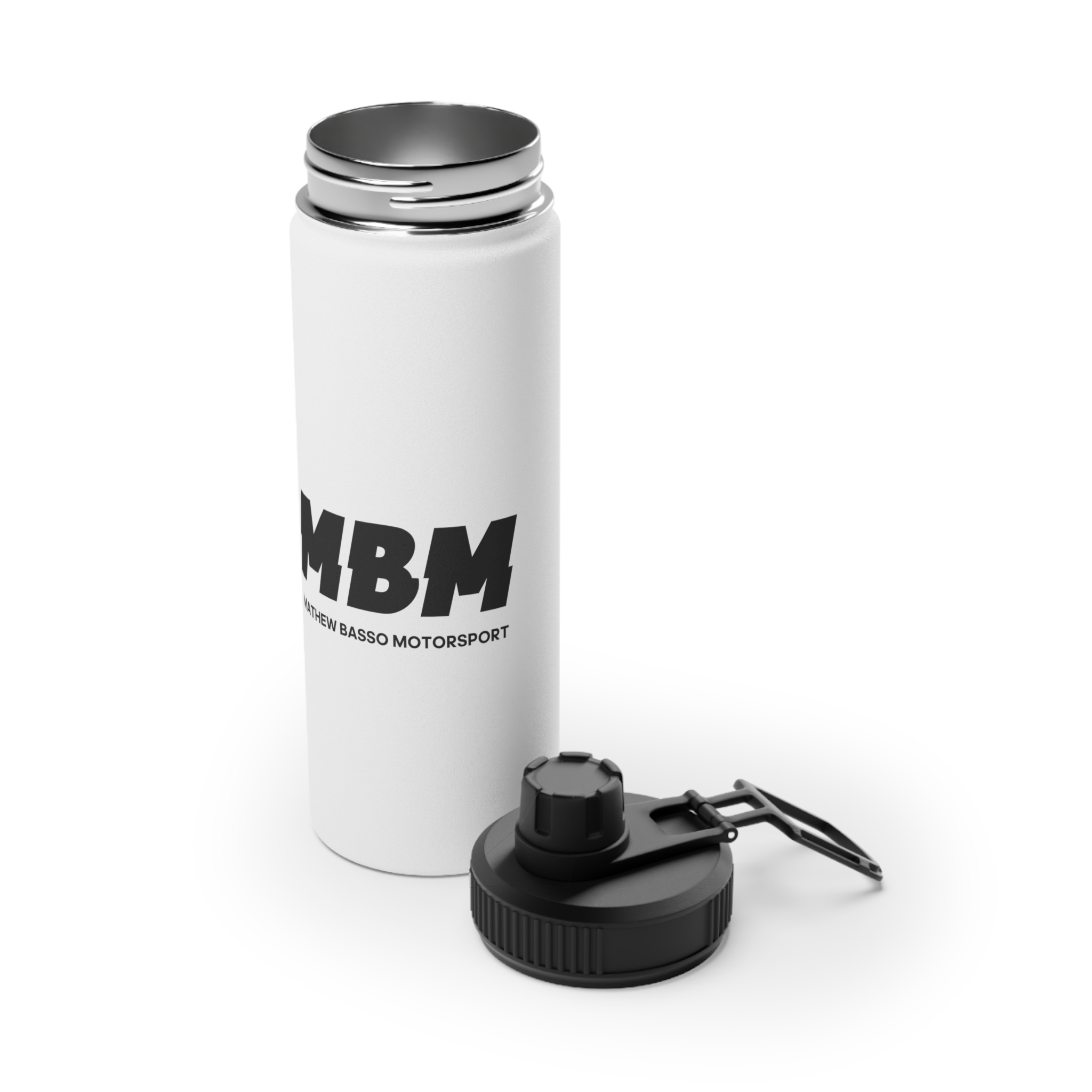 MBM Mathew Basso Motorsport Water Bottle | Stainless Steel Sports Lid - Image 6