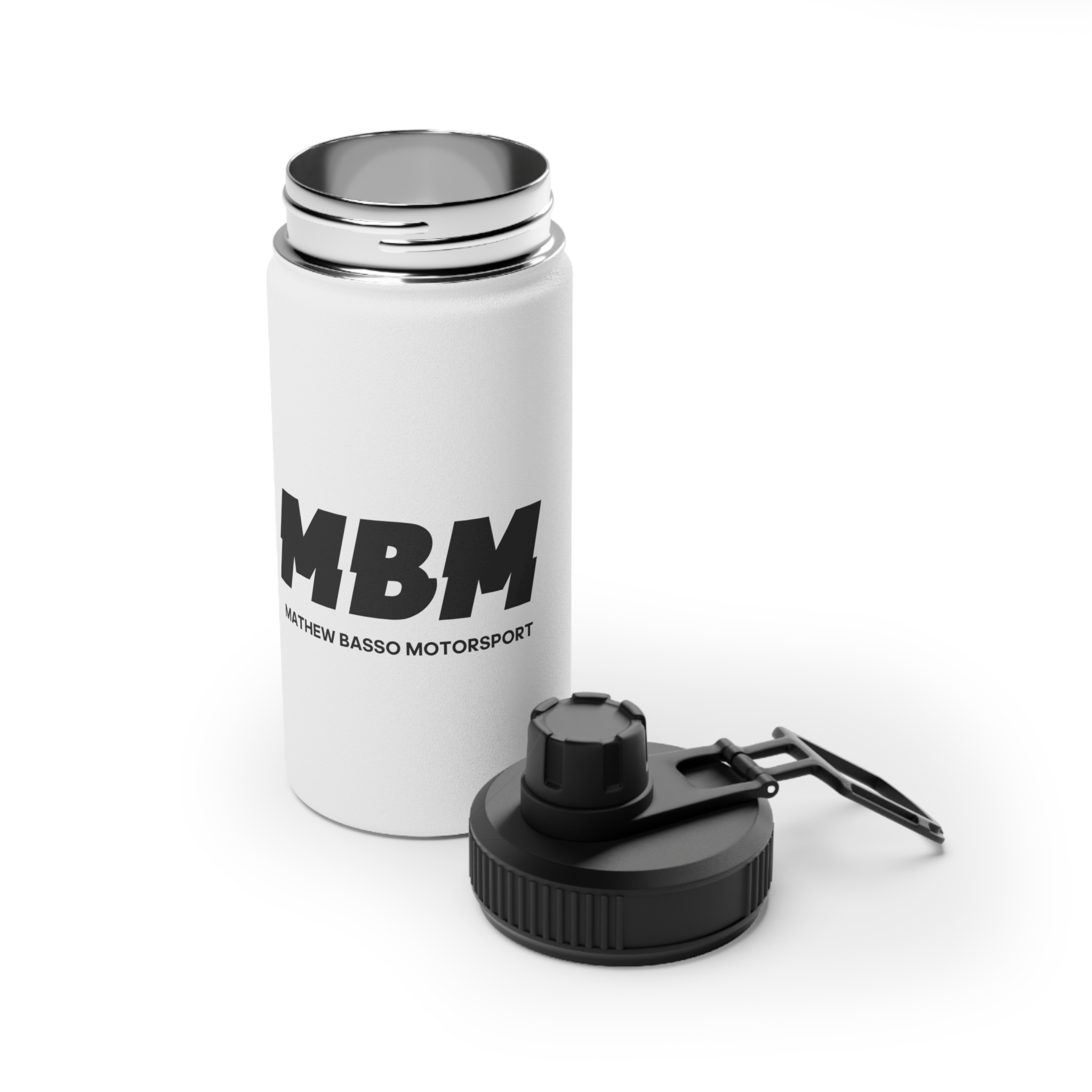 MBM Mathew Basso Motorsport Water Bottle | Stainless Steel Sports Lid - Image 12