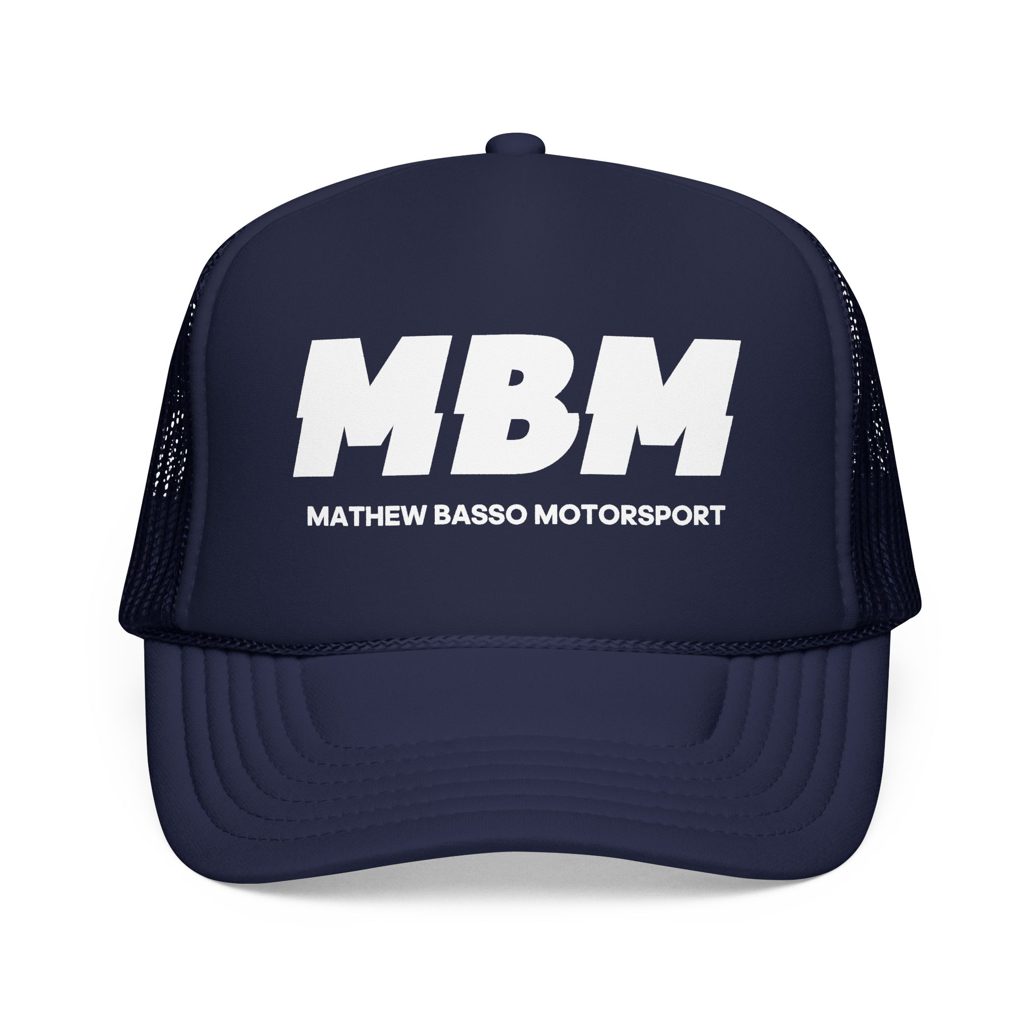 MBM Matthew Basso Motorsport Foam Trucker Hat | Racing Logo Cap - Image 13